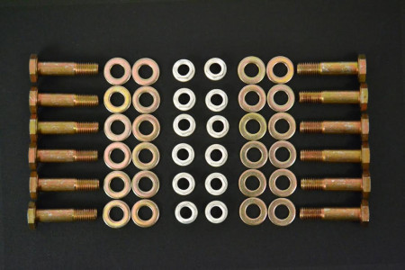 12-Bolt Floating Hat Wide Bobbin Disc Attachment Hardware Kit