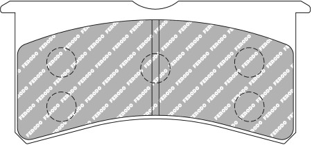 Ferodo FRP3097G DS3.12 Brake Pads (fits AP Racing CP8350 and CP8241 Calipers with D42 radial depth)