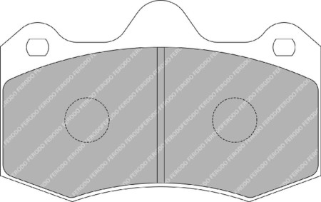Ferodo FRP3083R DS3000 Brake Pads (fits AP Racing CP9541 Calipers)